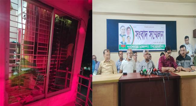 ‘যশোরে বিএনপি নেতাদের বাড়িতে হামলা’