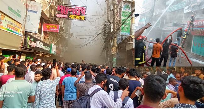 পটিয়ায় বহুতল মার্কেটে অগ্নিকাণ্ডে অর্ধকোটি টাকার ক্ষতি