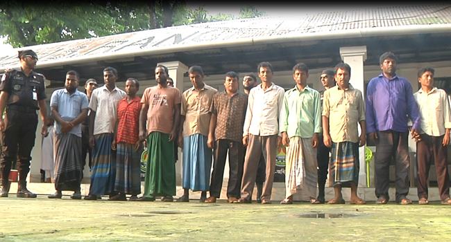 রংপুরে আন্তঃজেলা ডাকাত দলের ১১ সদস্য আটক