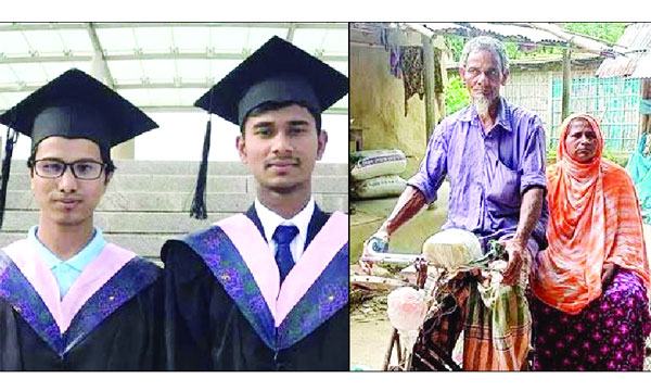 দুই ছেলেকে চীনে ইঞ্জিনিয়ারিং পড়াচ্ছেন ভ্যানচালক পিতা