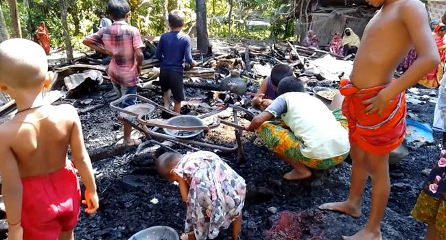 পাথরঘাটায় বসতঘরে অগ্নিকাণ্ডে ১০ লাখ টাকার ক্ষতি