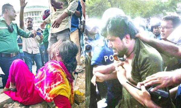 চাকরির বয়স বৃদ্ধির দাবিতে অবরোধে পুলিশের লাঠিপেটা
