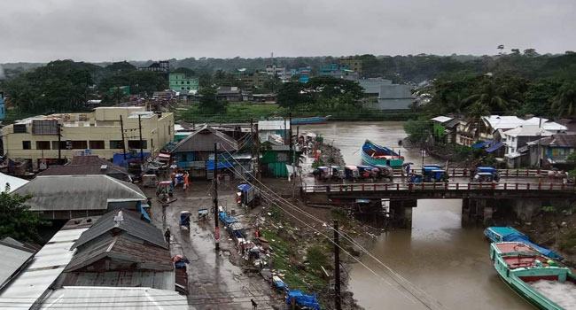 টানা বর্ষণে বরগুনার নিম্নাঞ্চল প্লাবিত