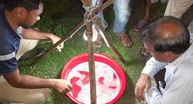 ঠাকুরগাঁওয়ে পোকা দমনে আলোক ফাঁদ