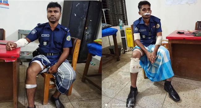 কুয়াকাটায় ডাকাতের গুলিতে ২ পুলিশসহ আহত ৪