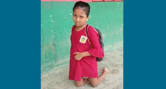 বারবার বলেও একটি হুইল চেয়ারের ব্যবস্থা হয়নি প্রতিবন্ধী শিক্ষার্থী রুজির