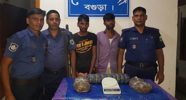 শেরপুরে বিপুল পরিমাণ গাঁজাসহ গ্রেফতার ২