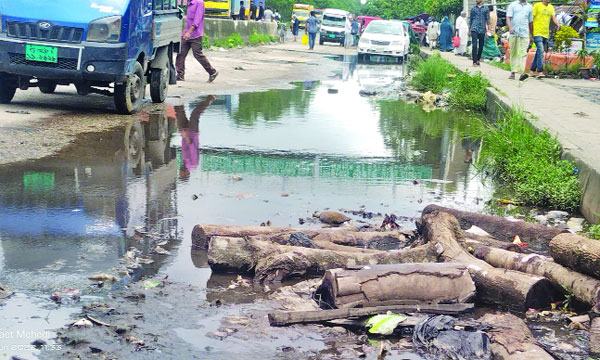 মিরসরাইয়ে বাজারের নোংরা পানিতে  অসহনীয় দুর্ভোগ