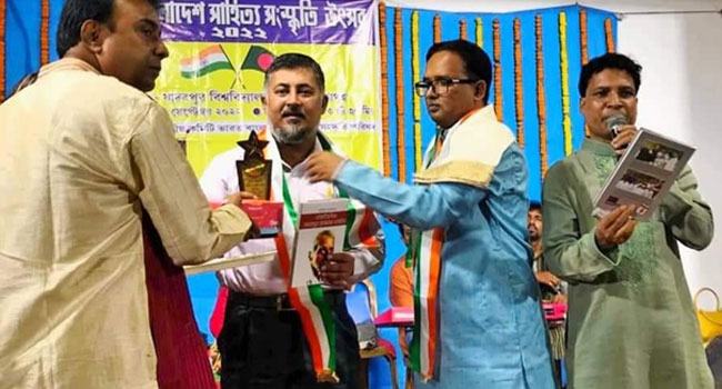ভারত-বাংলাদেশ সাহিত্য ও সংস্কৃতি পরিষদ সম্মাননা পেলেন ‌সাংবাদিক আবদুল অদুদ