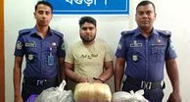 বগুড়ার শেরপুরে ৫ কেজি গাঁজাসহ গ্রেফতার ১