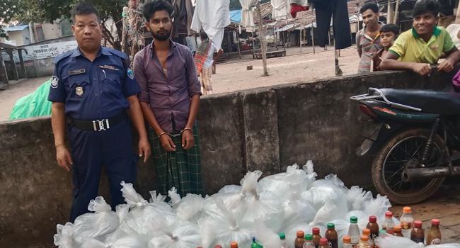 বাঁশখালীতে সাড়ে ১২ মণ চোলাই মদসহ আটক ১