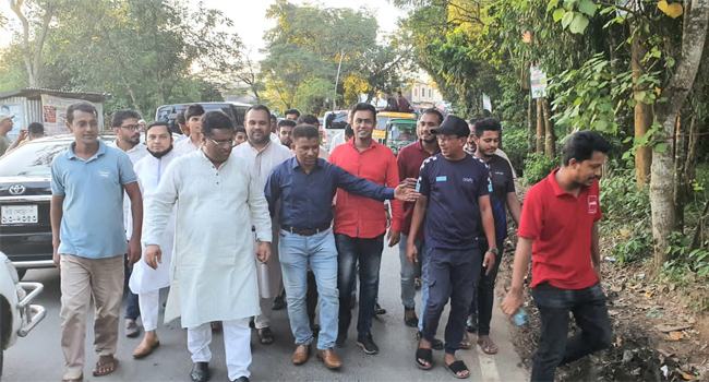 ফটিকছড়িতে বিএনপির গণসংযোগে সাবেক বিচারপতি ফয়সল ফয়জী