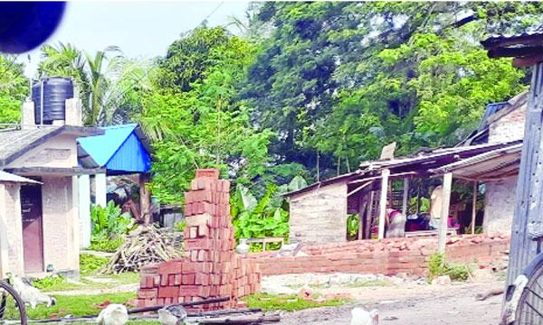 জীবননগরে জমি দখল করে যুবলীগ নেতাদের স্থাপনা