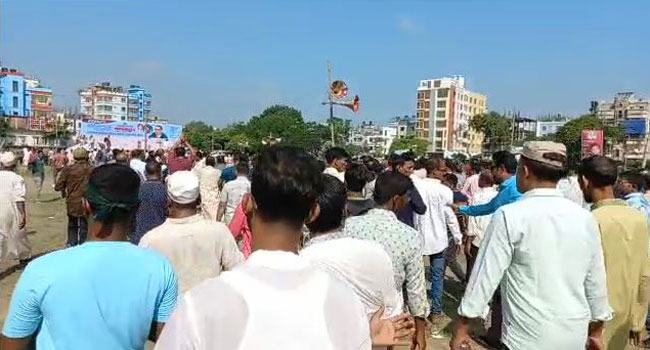 সমাবেশমুখী নেতাকর্মীদের স্রোত, গণপরিবহন বন্ধ