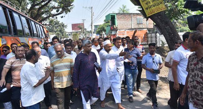 বিএনপির খুলনা বিভাগীয় গণসমাবেশ সফল করতে যশোরে গণসংযোগ