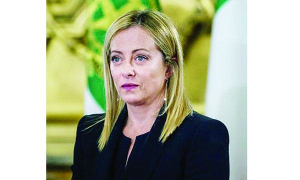 ইতালির প্রথম নারী প্রধানমন্ত্রী মেলোনির শপথ
