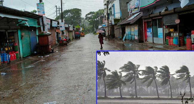 সিত্রাং আতঙ্কে উপকূলবাসী, ভোর থেকেেই ভারী বৃষ্টি