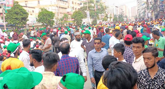 রাজধানীতে যুবদলের সমাবেশে ব্যাপক উপস্থিতি