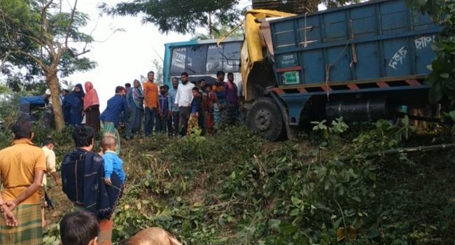 গরু বোঝাই ট্রাক ‍দুর্ঘটনায় নিহত ২