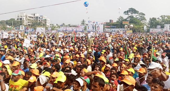 বরিশালে সমাবেশস্থলসহ আশপাশের এলাকায় মোবাইল ইন্টারনেট ও ওয়াইফাই বন্ধ