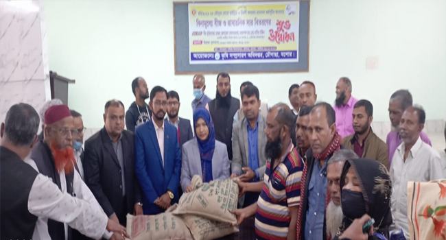 চৌগাছায় বিনামূল্যে ধানের বীজ ও সার পাচ্ছেন ৭ হাজার কৃষক