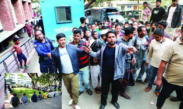 বিএনপি কর্মীদের গণগ্রেফতার
