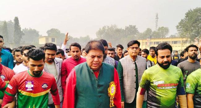 শ্রীপুরে দেশী-বিদেশী ৫৭১ প্রতিযোগীর ম্যারাথন দৌড়
