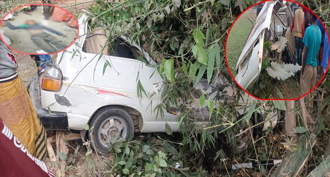 দামুড়হুদায় নিয়ন্ত্রণ হারিয়ে মাইক্রো দ্বিখণ্ডিত, কিশোর চালক নিহত