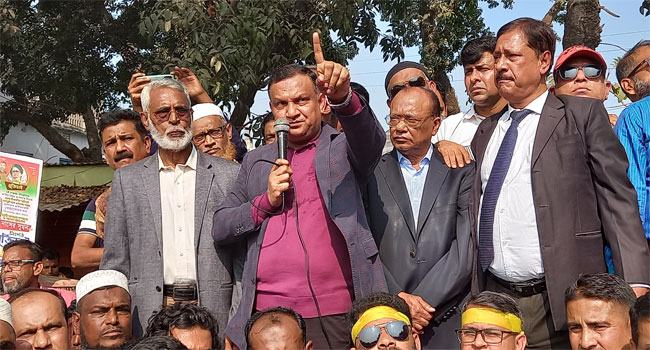 কিশোরগঞ্জে বিএনপির বিক্ষোভ