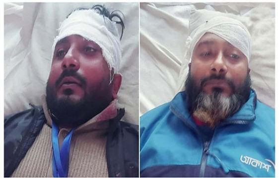 পুঠিয়ায় ইউপি নির্বাচনে হেলমেট বাহিনীর কোপে সাংবাদিকসহ আহত ৫