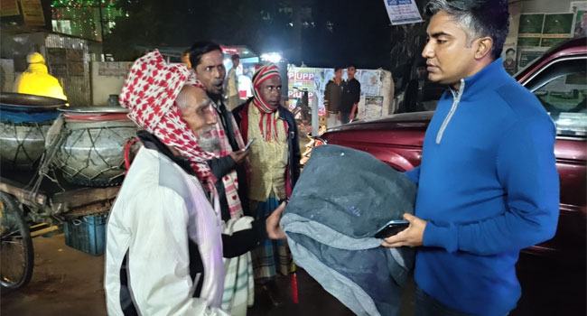 শীতে বিপর্যস্ত সীমান্তবর্তী শ্রীবরদীর অসহায় মানুষ
