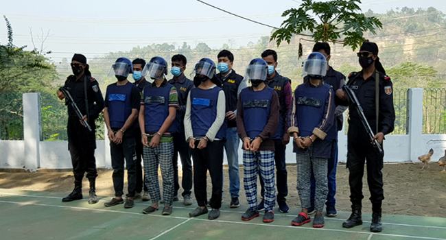 বান্দরবানে আনসার ফিল হিন্দালের ৫ সদস্য আটক