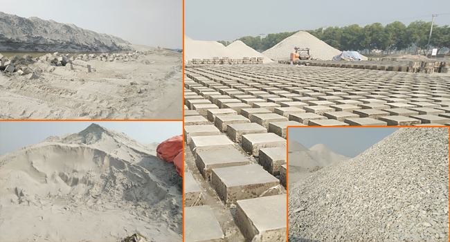তিস্তায় সিসি ব্লক নির্মাণে অনিয়মের অভিযোগে কাজ বন্ধ