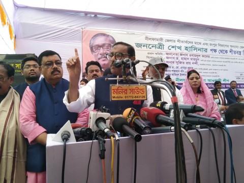 আগুন সন্ত্রাসীদের বিরুদ্ধে ভোটেই ফাইনাল খেলা হবে : কাদের