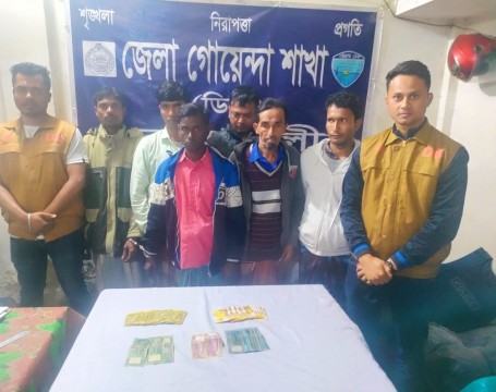 নোয়াখালীতে নগদ টাকাসহ ৬ জুয়াড়ি গ্রেফতার