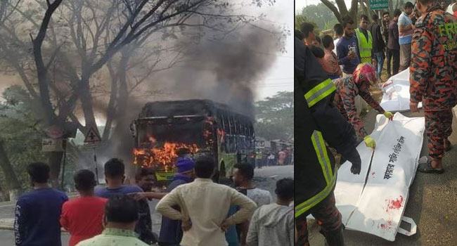 ফরিদপুরে সড়ক দুর্ঘটনায় বাবা-মেয়েসহ নিহত ৩