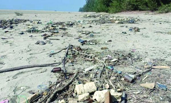 সোনার দ্বীপ সোনাদিয়া এখন বিদেশী বর্জ্যরে ভাগাড়