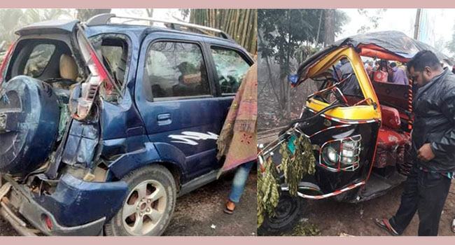 এক ধাক্কায় দুর্ঘটনার শিকার ৫ গাড়ি, নিহত ১