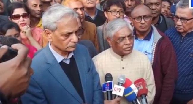 বালিয়াডাঙ্গীর ক্ষতিগ্রস্ত মন্দির পরিদর্শনে বিএনপির প্রতিনিধিদল