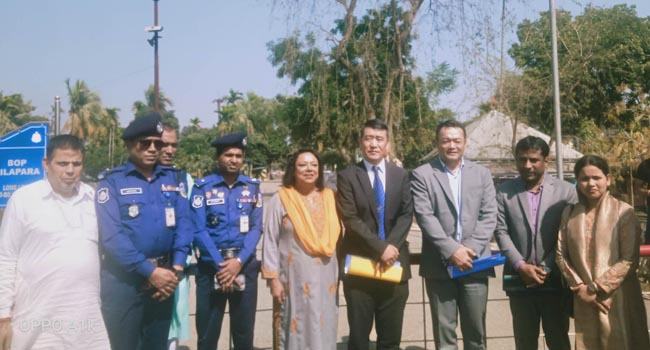 নালিতাবাড়ী নাকুগাঁও স্থলবন্দর পরিদর্শনে ভুটানের রাষ্ট্রদূত