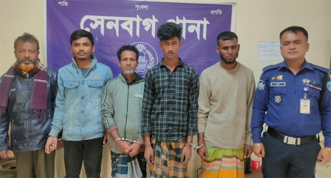 নোয়াখালীতে বিএনপির ৫ নেতাকর্মী গ্রেফতার