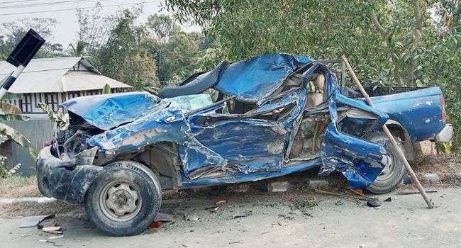 ট্রাক ও পিকআপের মুখোমুখী সংর্ঘষে চীনা নাগরিক নিহত