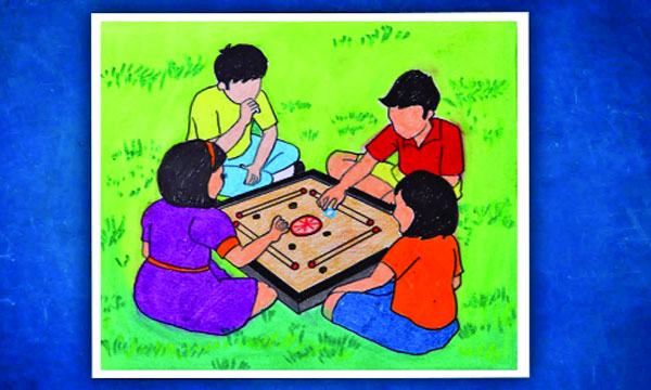 ক্যারম খেলা
