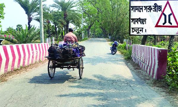 চৌগাছায় সেতুতে ফাটল ঝুঁকি নিয়ে চলাচল