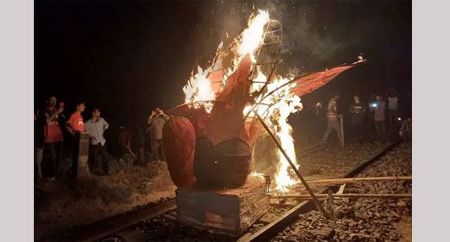 রাজশাহীতে রেললাইন ক্ষতিগ্রস্ত করার অভিযোগে মামলা, আসামি ৩০০