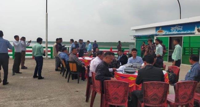 টেকনাফে রোহিঙ্গা প্রত্যাবাসনের প্রস্তুতি দেখতে মিয়ানমারের প্রতিনিধি দল