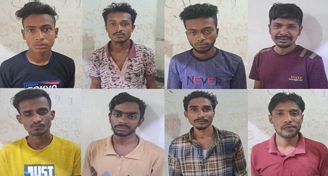 ফতুল্লায় ডাকাতির প্রস্তুতিকালে অস্ত্রসহ গ্রেফতার ৮