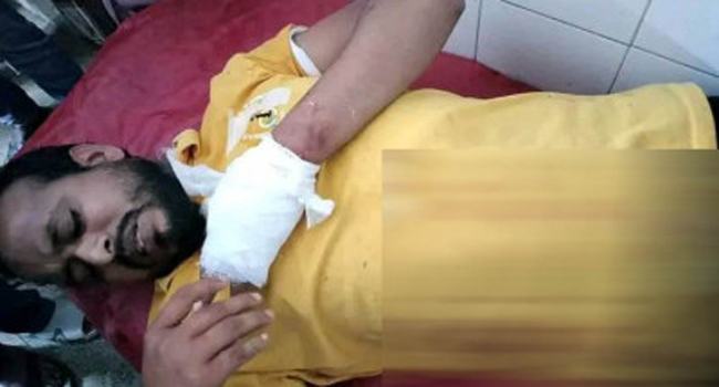 গৌরীপু‌রে প্রতিপ‌ক্ষের হাতের রগ কাটলো ছাত্রলীগ নেতা