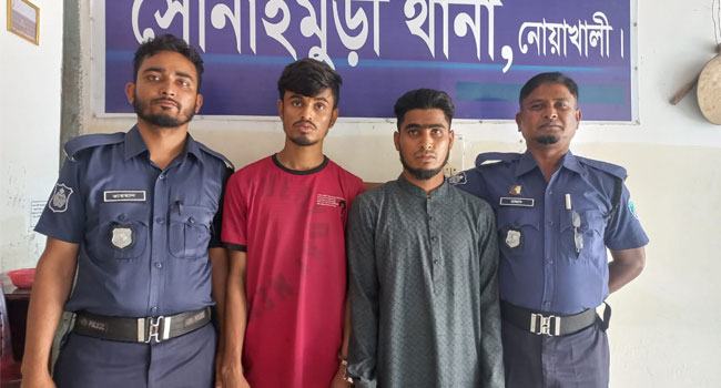 নোয়াখালীতে যাত্রী বেশে ছিনতাই : ২ ছিনতাইকারী গ্রেফতার