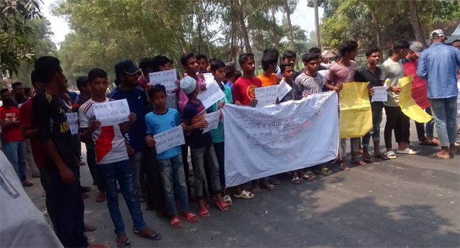 মিঠাপুকুরে শিক্ষক হত্যা মামলার আসামিদের গ্রেফতারের দাবি